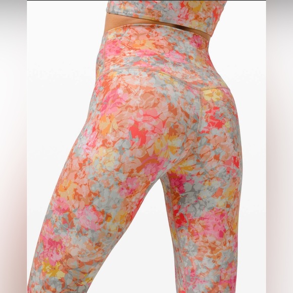 Lululemon Align Hi-Rise Leggings 25 Nulu Inflorescence ‎ Multi sz4 - Picture 1 of 7